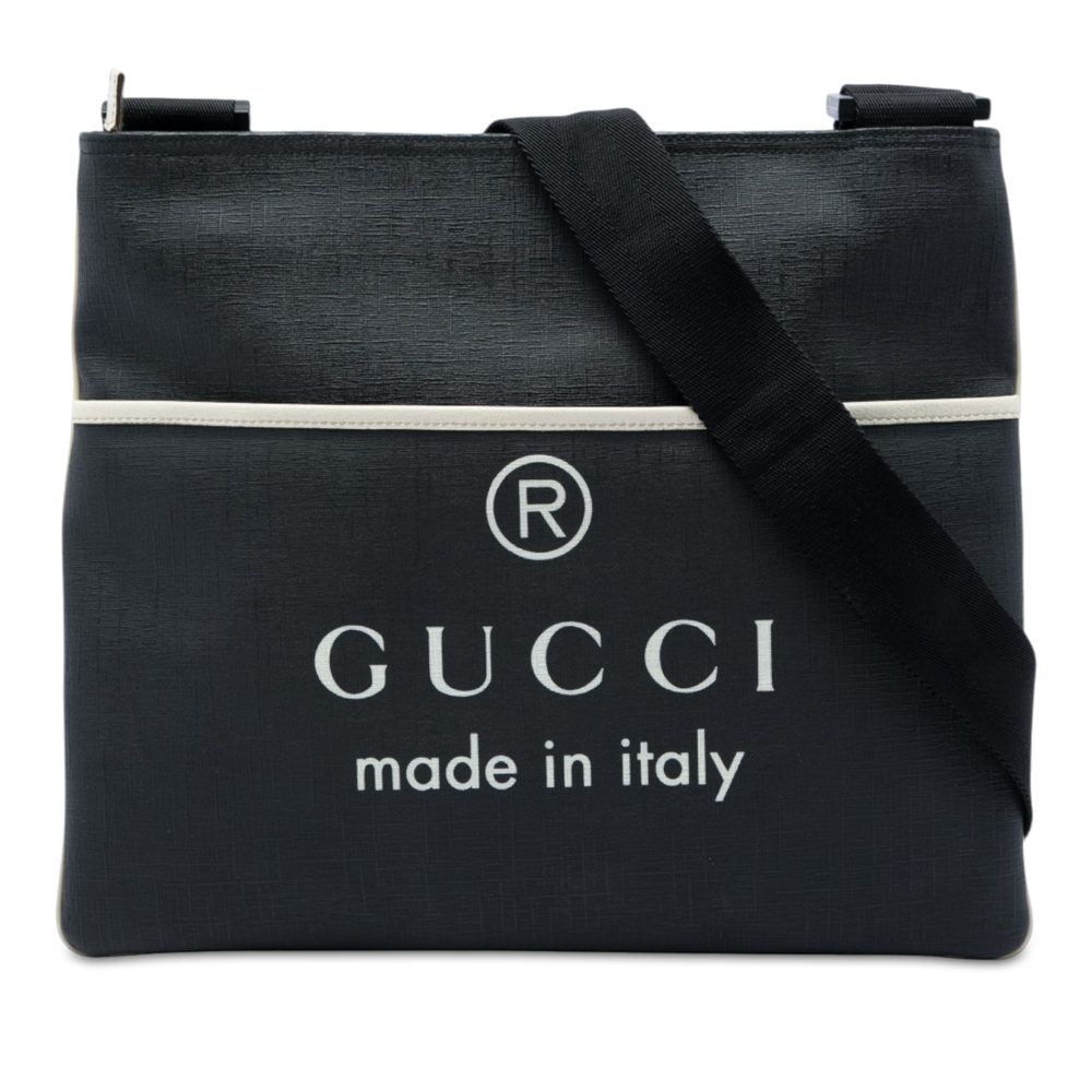 Pre-Loved Gucci GG Supreme Trademark Logo Crossbody